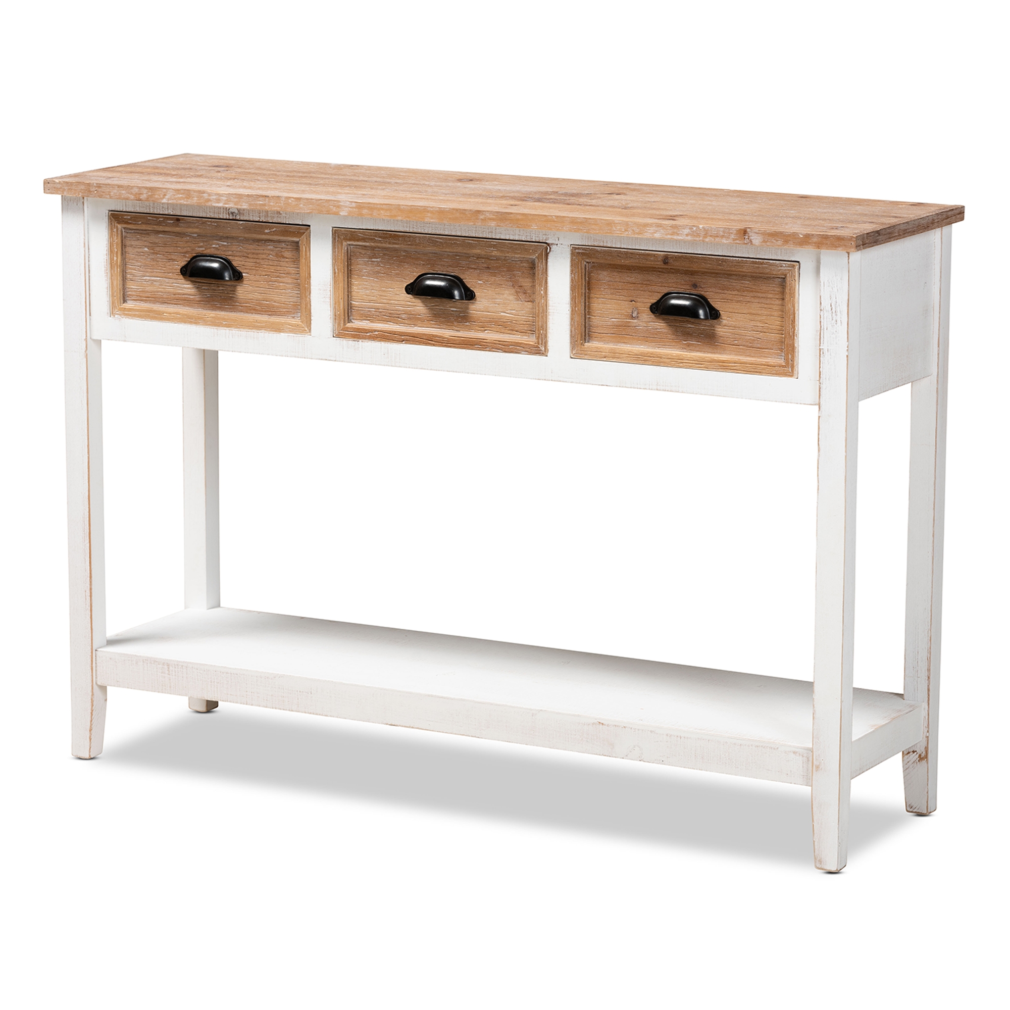 Rose gold console table deals with drawers